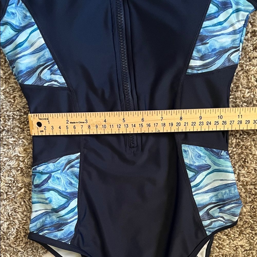 AXESEA Long Sleeve Rash Guard UV UPF 50+ Protection Printed Zipper  Surfing in 4 - Picture 10 of 10
